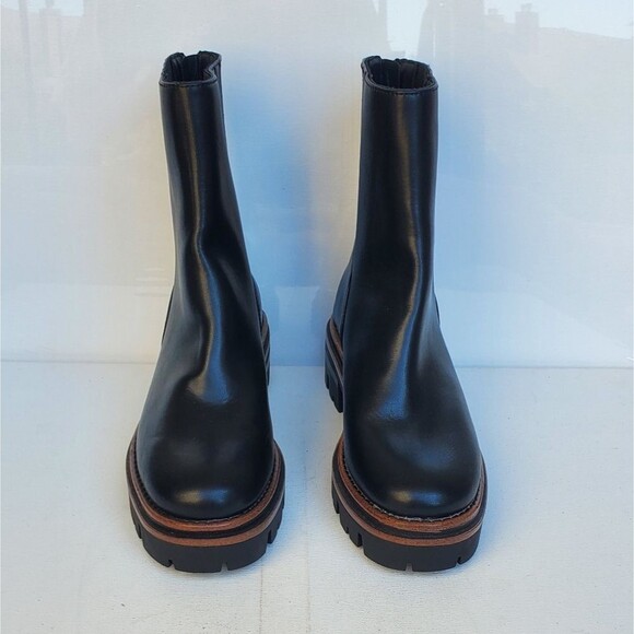 Kork Ease Vivi Womens Black Leather Lug Sole Ankle Boots NWOB Size 8 - Picture 2 of 12